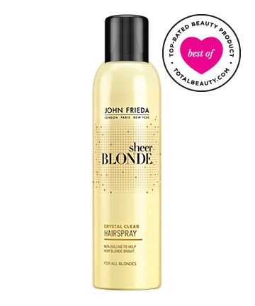 Best Drugstore Hairspray No. 3: John Frieda Sheer Blonde Crystal Clear Hairspray, $5.99