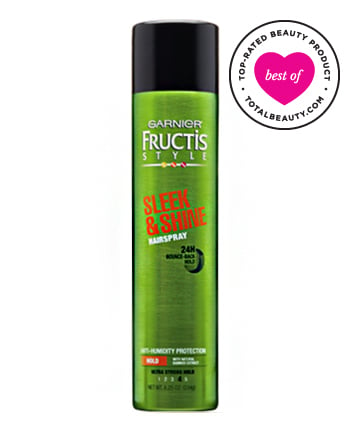 Best Drugstore Hairspray No. 7: Garnier Fructis Sleek & Shine Anti-Humidity Hairspray, $4.29