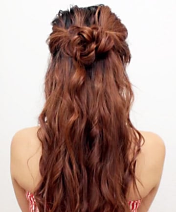 Half Up Hairstyles That Are Pretty For 2021 : Messy bun & Half up half down