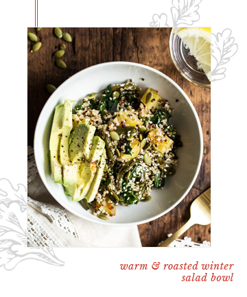 Warm and Roasted Winter Salad Bowl