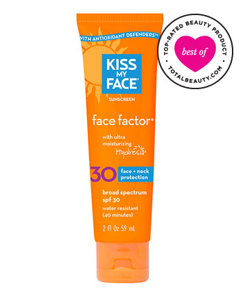 Best Sunscreen No. 7: Kiss My Face Sunscreen - Face Factor SPF 30, $11.95