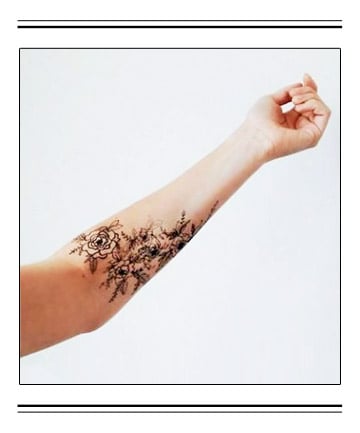 Floral Bracelet Tattoo | Simple arm tattoos, Wrist tattoos for women,  Minimal tattoo