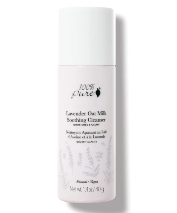 100% Pure Lavender Oat Milk Soothing Cleanser, $30