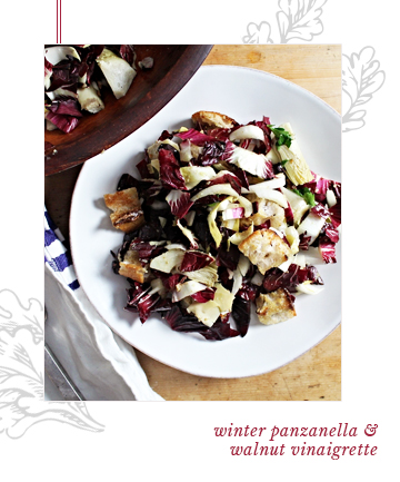 Winter Panzanella and Walnut Vinaigrette