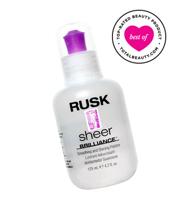  Best Shine Serums and Sprays No. 1: Rusk Designer Collection Sheer Brilliance Smoothing and Shining Polisher, $15