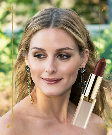 Olivia Palermo's Metallic Brown Lipstick