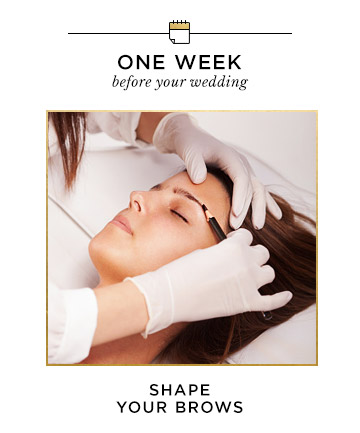 One Week Before Your Wedding: Brow Shaping