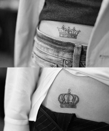 King and Queen Crown Tattoos, 19 Crown Tattoos That Prove Your
