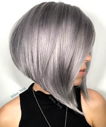 A Line Silver Bob 17 Silver Hair Looks That Will Make You