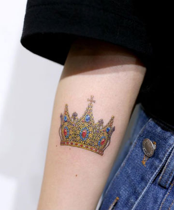 crown tattoo