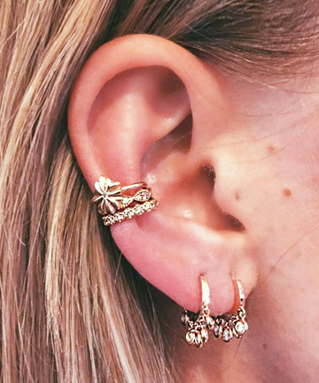 triple cartilage piercing tumblr