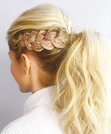 Glitter Hair: Bedazzled Braid , 21 Glitter Hairstyles That Will Make You  Feel More Magical Than a Unicorn - (Page 4)
