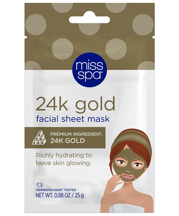 Miss Spa 24k Gold Facial Sheet Mask, $3.99