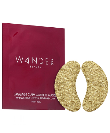 Wander Beauty Baggage Claim Gold Eye Masks, $25 for 6