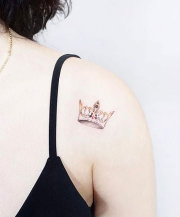 Delicately Detailed Crown Tattoo