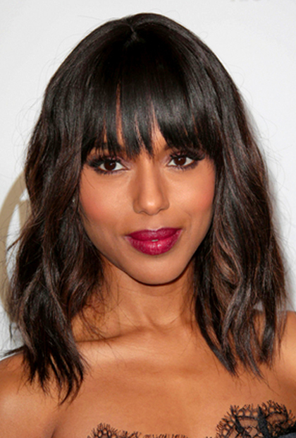 Texture And Bangs 7 Medium Length Hairstyles To Get You Out Of A