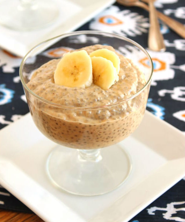 Peanut Butter Banana Chia Seed Pudding