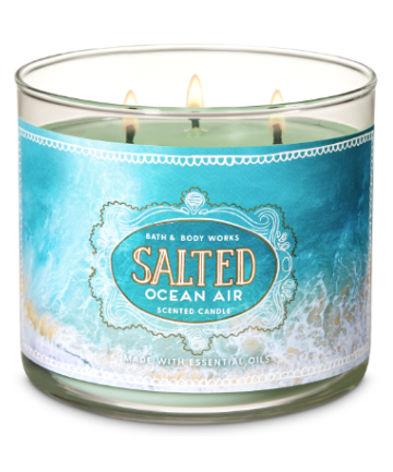 Bath & Body Works Salted Ocean Air 3-Wick Candle, $24.50