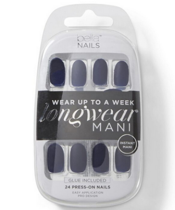 Bella Nails Press On Nails in Navy Matte, $6.99