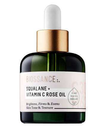 Biossance Squalane + Vitamin C Rose Oil, $72