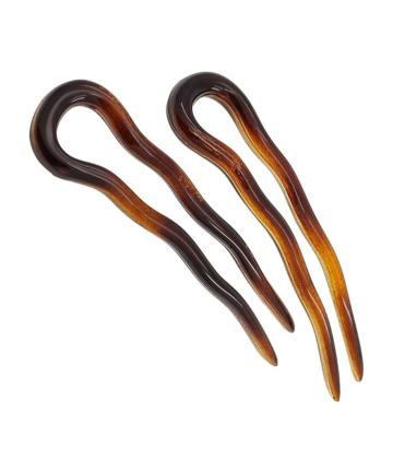 Bonus Product: Camilla Paris Wavy French Twist Hair Sticks in Tortoise Shell, $10