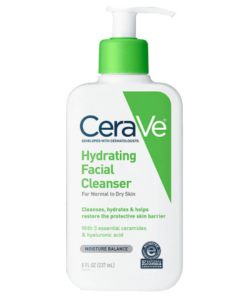 Facial Cleanser: CeraVe Hydrating Facial Cleanser, $10.99
