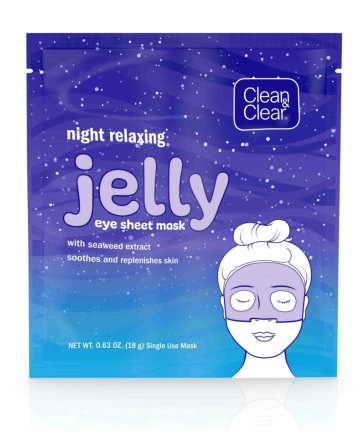 Day 3: Clean & Clear Night Relaxing Jelly Eye Sheet Mask, $5.88
