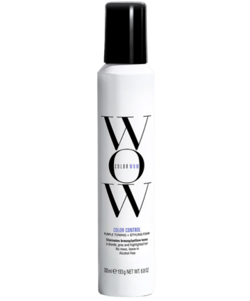 Color Wow Color Control Purple Toning + Styling Foam, $24