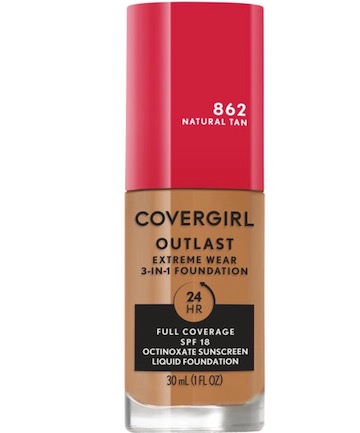 CoverGirl Outlast Extreme Wear 3-in-1 Foundation, $10.49