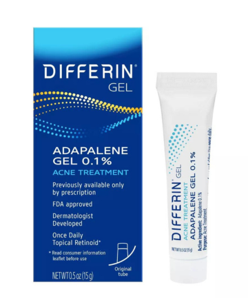 Differin 0.1% Adapalene Treatment Gel, $14.99