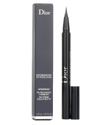 Liquid Waterproof Eyeliner: Dior Diorshow On Stage Liner in Matte Black, $32