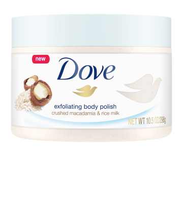 Dove Body Polish Crushed Macadamia & Rice Milk, $11.20