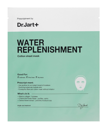 Dr. Jart+ Water Replenishment Cotton Sheet Mask, $14.99