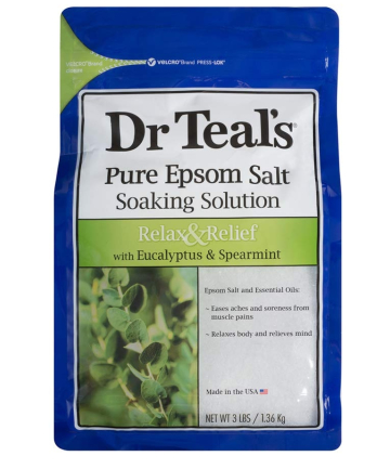 Dr Teal's Relax & Relief Pure Epsom Salt Soak with Eucalyptus & Spearmint, $4.89