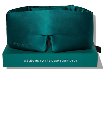 Drowsy Silk Sleep Mask in Green Sapphire, $79