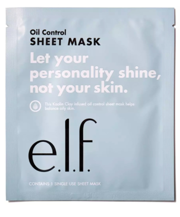 E.L.F. Oil Control Sheet Mask, $2