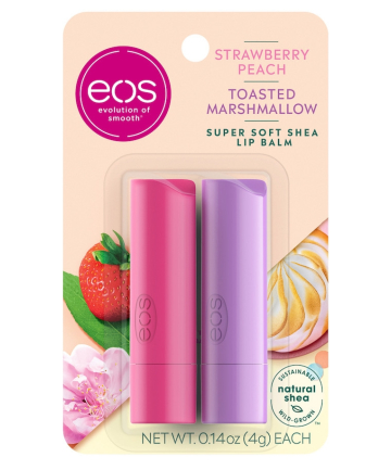 EOS Strawberry Peach and Toasted Marshmallow 2-pack Lip Balm, $5.49