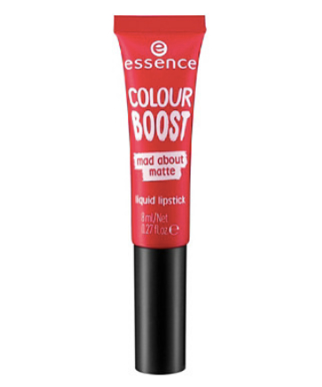 Essence Colour Boost Mad About Matte Liquid Lipstick in Seeing Red, $3.99