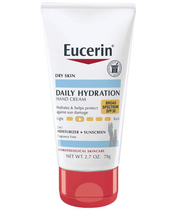 Eucerin Daily Hydration Hand Cream Broad Spectrum SPF 30, $6.70