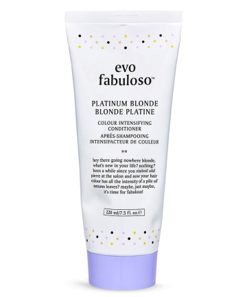 Evo Fabuloso Platinum Blonde Colour Boosting Treatment, $35