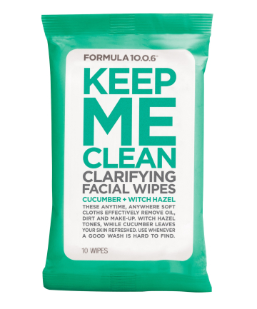 Formula 10.0.6 Keep Me Clean Clarifying Facial Wipes, $4.79