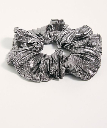 Free People Metallic Fetch Pleated Scrunchie, $8