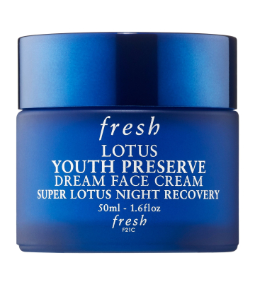 New: Fresh Lotus Youth Preserve Dream Night Cream, $48 