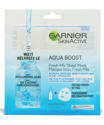 Garnier SkinActive Aqua Boost Fresh-Mix Sheet Mask, $3.99