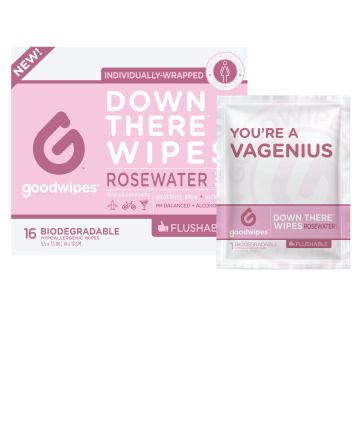 GoodWipes Down There Wipes for Gals in Rosewater, $2.19