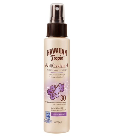 Hawaiian Tropic Antioxidant Plus Refresh Sunscreen Mist, $10.99