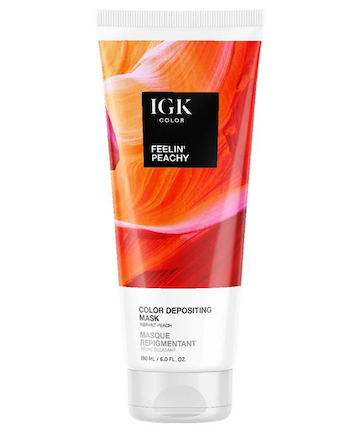 IGK Color Depositing Hair Mask in Fellin' Peachy, $31.89