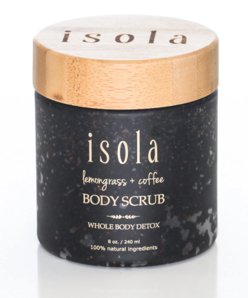 Isola Lemongrass + Coffee Body Scrub, $36