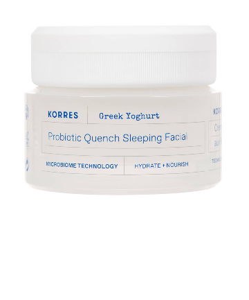 Korres Greek Yoghurt Probiotic Quench Sleeping Facial, $25