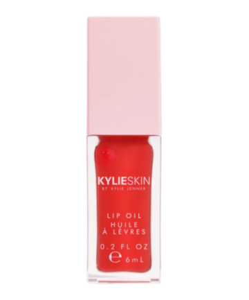 Kylie Skin Lip Oil in Pomegranate, $25